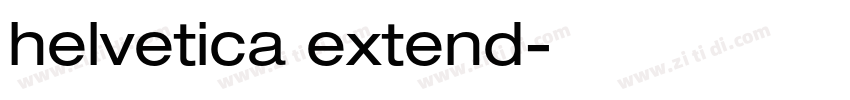 helvetica extend字体转换